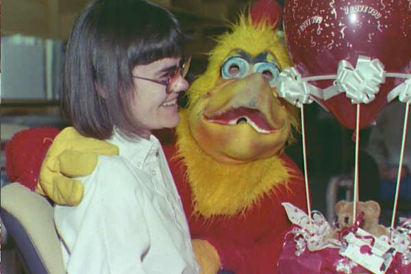 Donna Vincent's Valentine Surprise was a big Chicken!